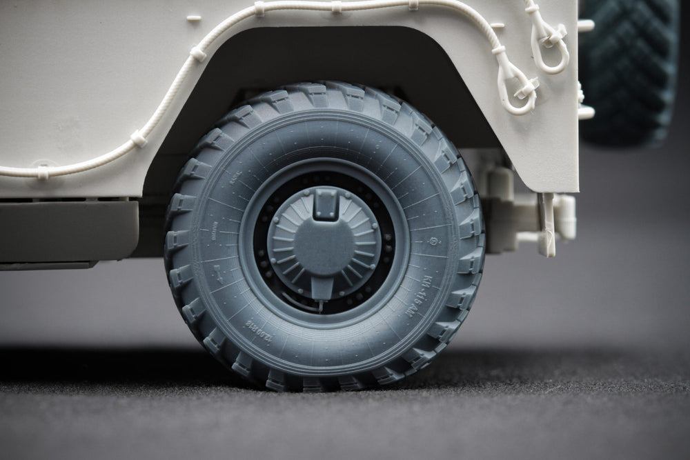 ScaleX GAZ Tiger V2(with shield) Weighted Wheel Set For Meng 1:35 Model Kits