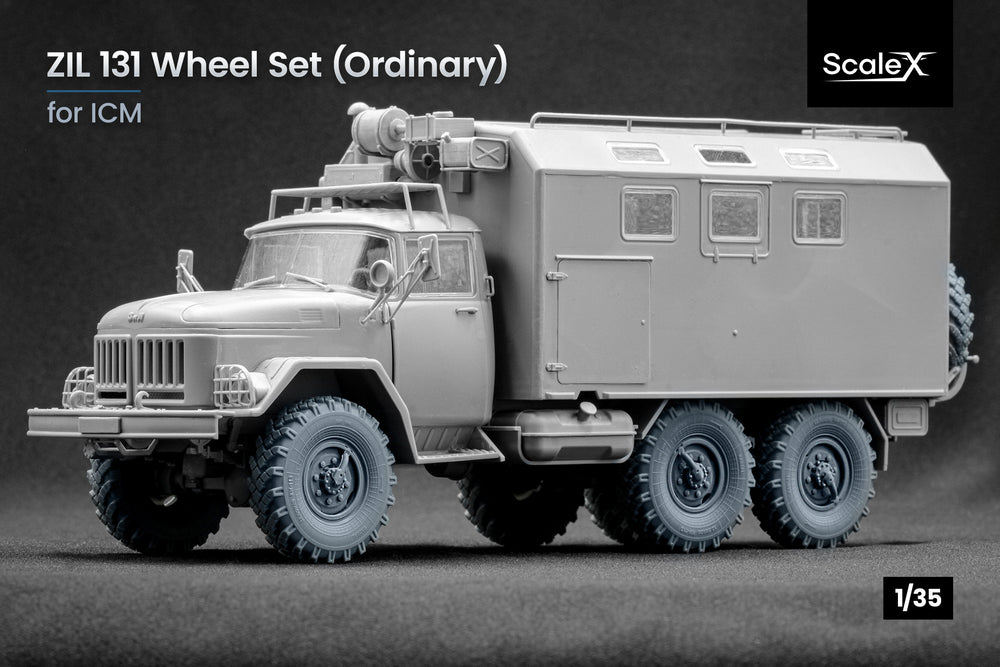 ScaleX ZIL 131 Ordinary Wheel Set For ICM 1:35 Model Kits
