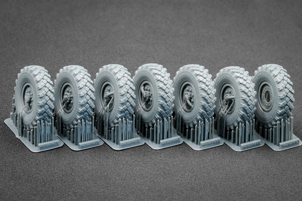 ScaleX ZIL 131 Weighted Wheel Set For ICM 1:35 Model Kits