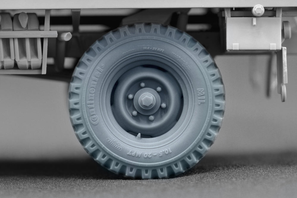 ScaleX Unimog 404 10.5-20 MPT Ordinary Wheel Set For ICM, AK Revell 1:35 Model Kits