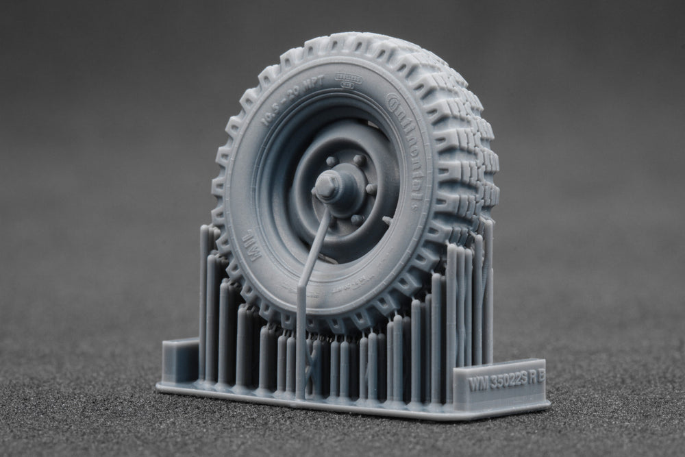 ScaleX Unimog 404 10.5-20 MPT Weighted Wheel Set For ICM, AK Revell 1:35 Model Kits
