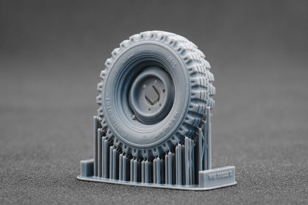 ScaleX Unimog 404 10.5-20 MPT Weighted Wheel Set For ICM, AK Revell 1:35 Model Kits