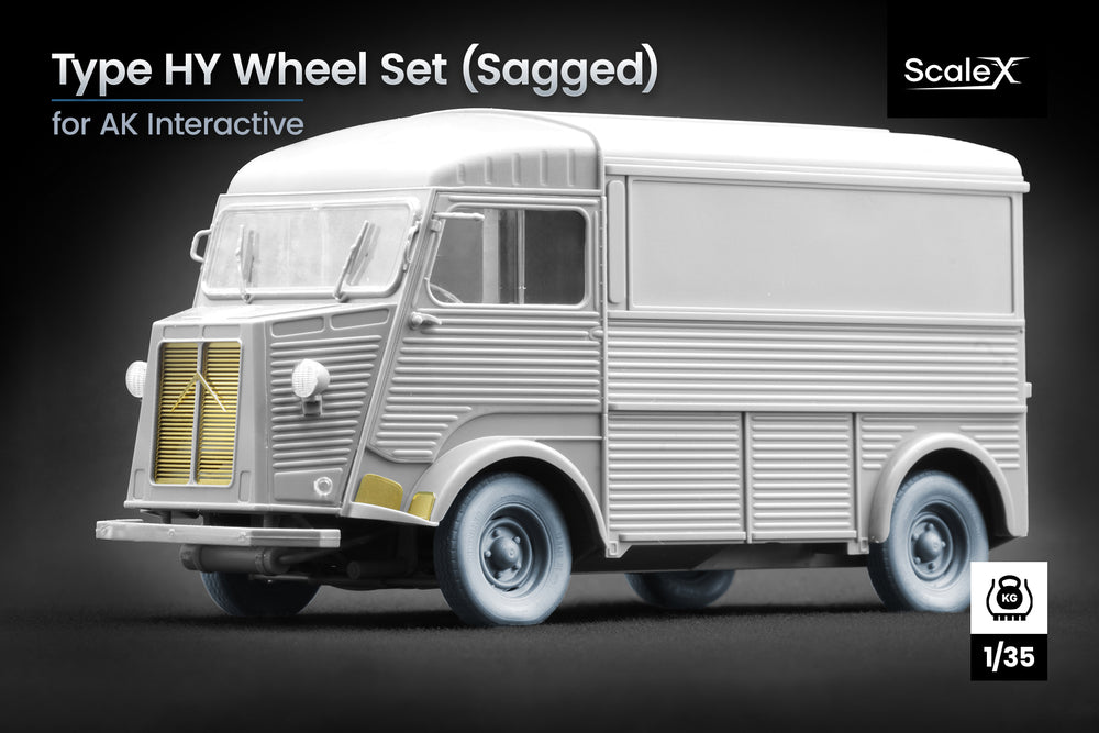 ScaleX Type HY Type Weighted Wheel Set For AK 1:35 Model Kits