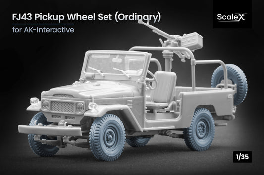 ScaleX FJ43 Pickup Ordinary Wheel Set For AK 1:35 Model Kits
