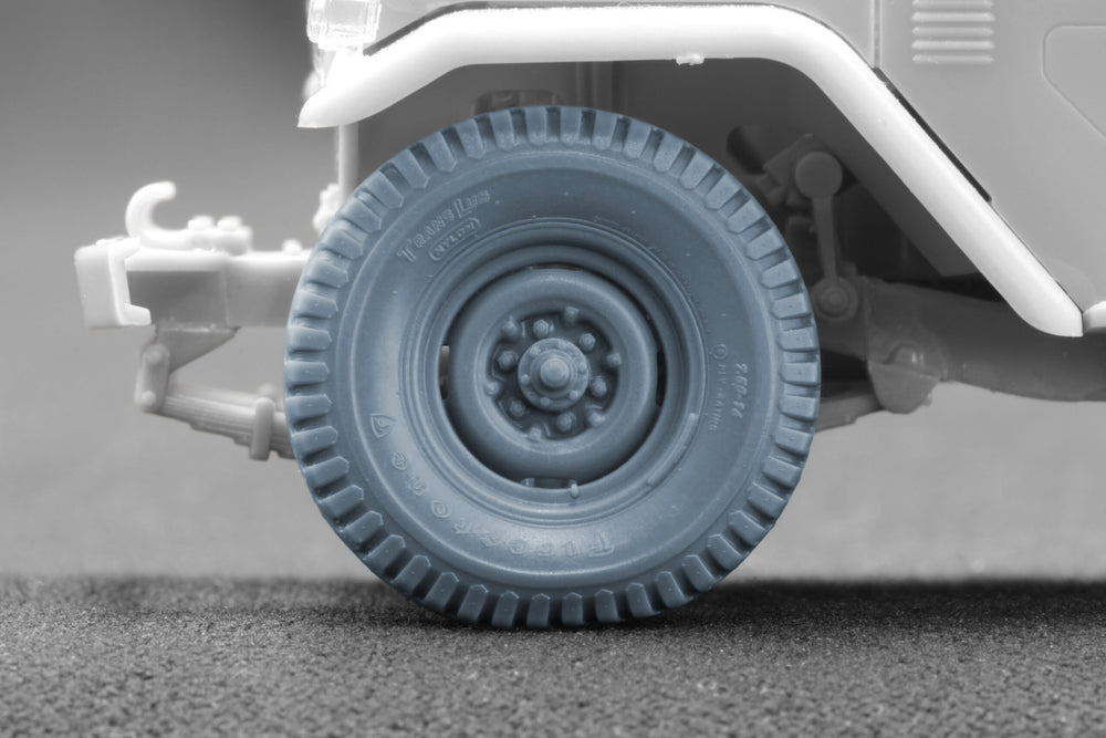 ScaleX FJ43 Pickup Weighted Wheel Set For AK 1:35 Model Kits