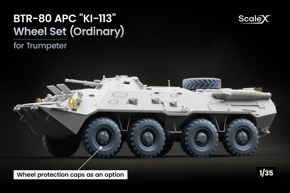 ScaleX BTR-80 APC "KI-113" Ordinary Wheel Set For Trumpeter 1:35 Model Kits