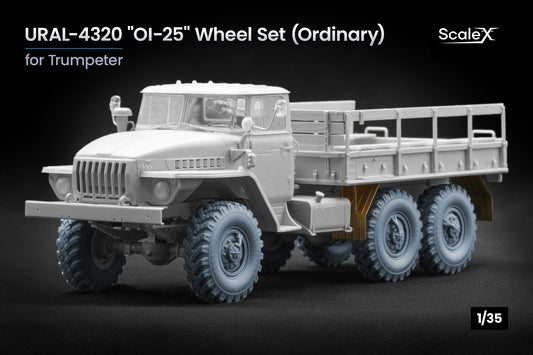 ScaleX URAL-4320 "_I-25" Ordinary Wheel Set For Trumpeter 1:35 Model Kits