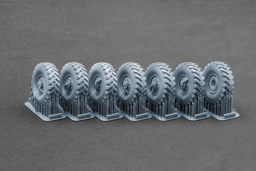 ScaleX URAL-4320 "_I-25" Weighted Wheel Set For Trumpeter 1:35 Model Kits