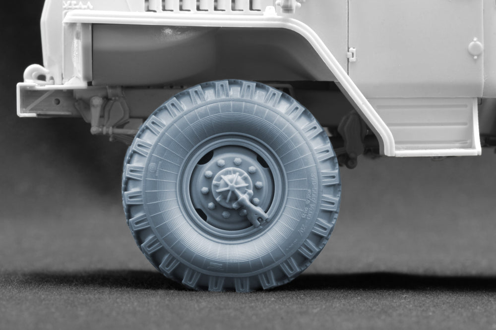 ScaleX URAL-4320 "_I-25" Weighted Wheel Set For Trumpeter 1:35 Model Kits