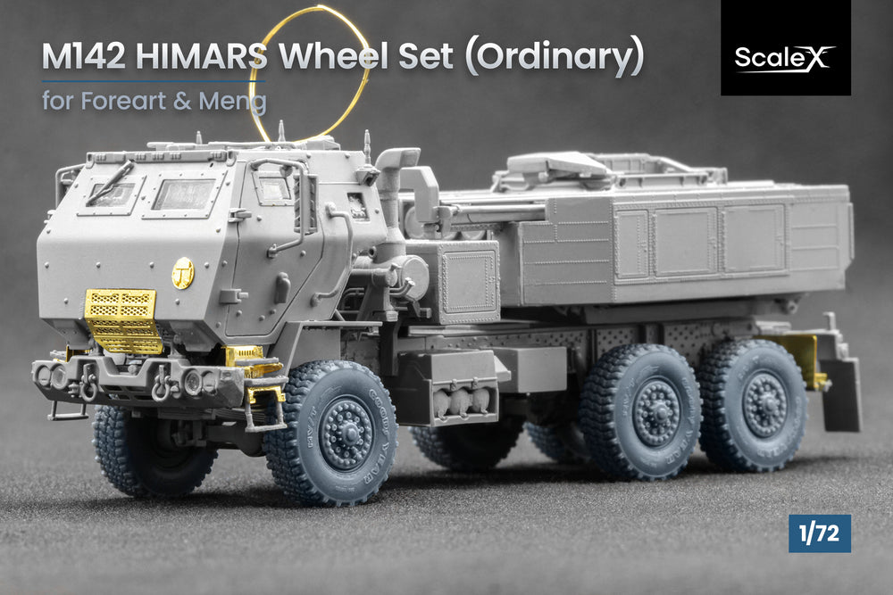 ScaleX HIMARS Weighted Wheel Set For Meng Foreart 1:72 Model Kits