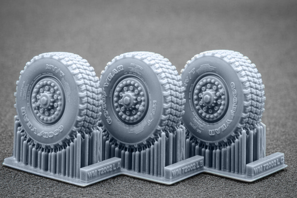 ScaleX HIMARS Weighted Wheel Set For Meng Foreart 1:72 Model Kits