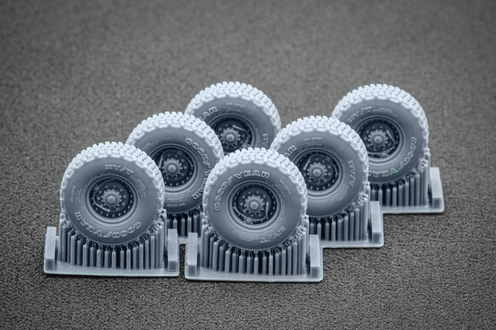 ScaleX HIMARS CTIS Ordinary Wheel Set For Meng Foreart 1:72 Model Kits