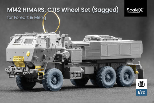 ScaleX HIMARS CTIS Weighted Wheel Set For Meng Foreart 1:72 Model Kits