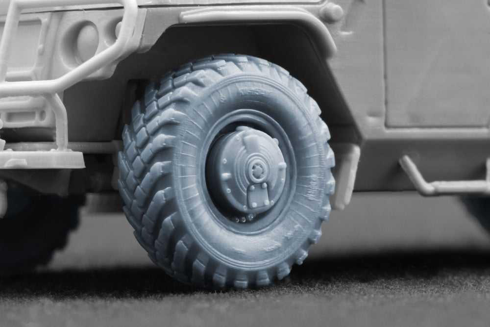 ScaleX GAZ Tiger Ordinary Wheel Set For ACE 1:72 Model Kits