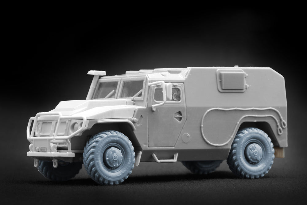 ScaleX GAZ Tiger Ordinary Wheel Set For ACE 1:72 Model Kits