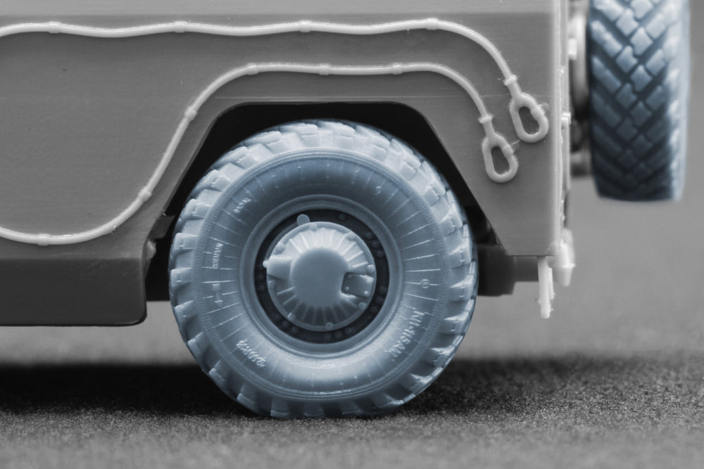 ScaleX GAZ Tiger Weighted Wheel Set For ACE 1:72 Model Kits