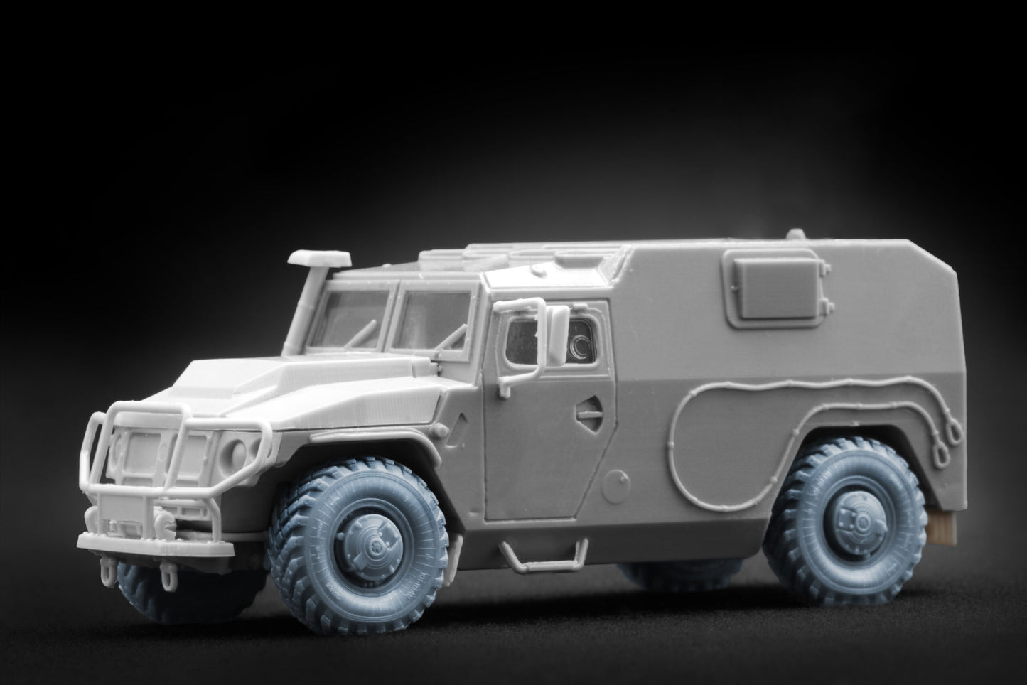 ScaleX GAZ Tiger Weighted Wheel Set For ACE 1:72 Model Kits