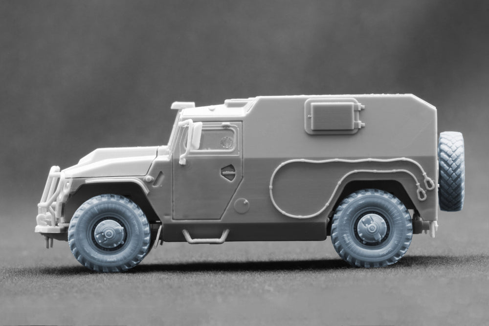ScaleX GAZ Tiger Weighted Wheel Set For ACE 1:72 Model Kits
