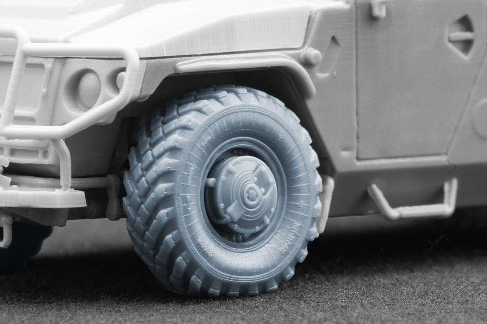 ScaleX GAZ Tiger Weighted Wheel Set For ACE 1:72 Model Kits
