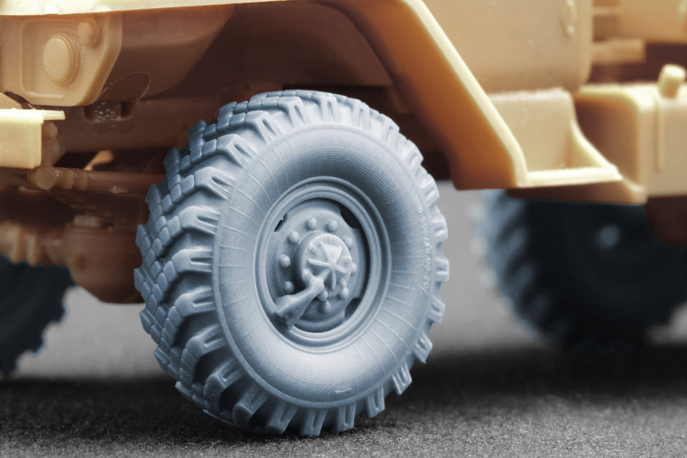 ScaleX URAL-4320 "_I-25" Ordinary Wheel Set For Hobby Boss ICM 1:72 Model Kits