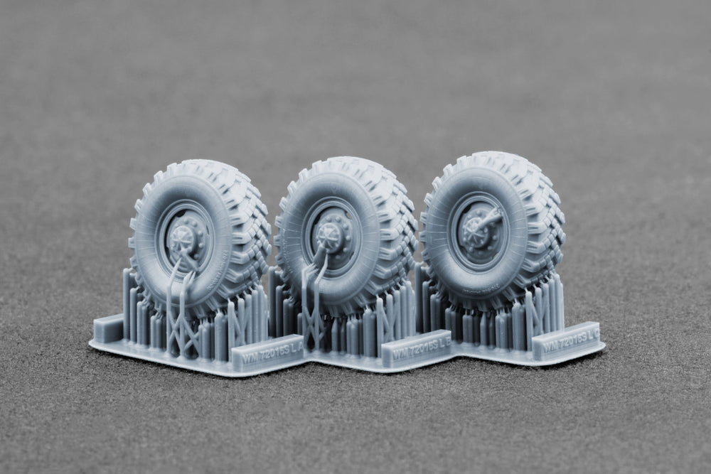 ScaleX URAL-4320 "_I-25" Weighted Wheel Set For Hobby Boss ICM 1:72 Model Kits