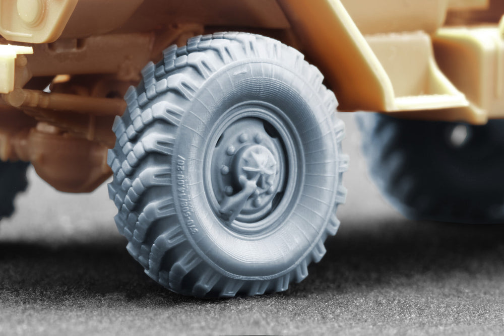 ScaleX URAL-4320 "_I-25" Weighted Wheel Set For Hobby Boss ICM 1:72 Model Kits