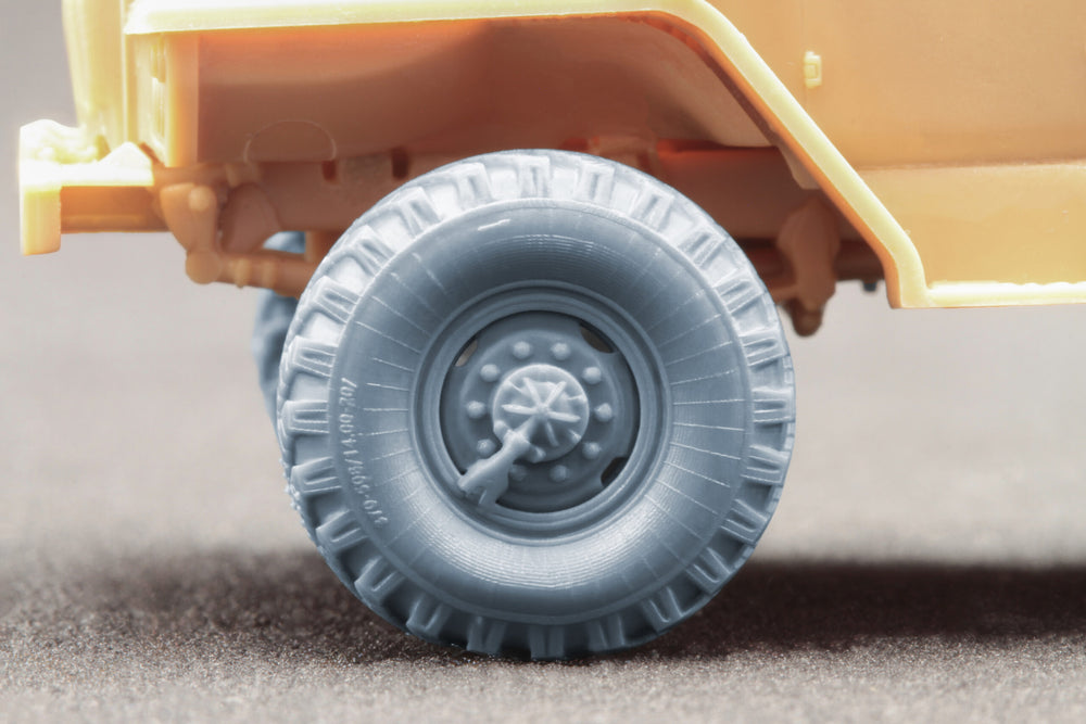 ScaleX URAL-4320 "_I-25" Weighted Wheel Set For Hobby Boss ICM 1:72 Model Kits