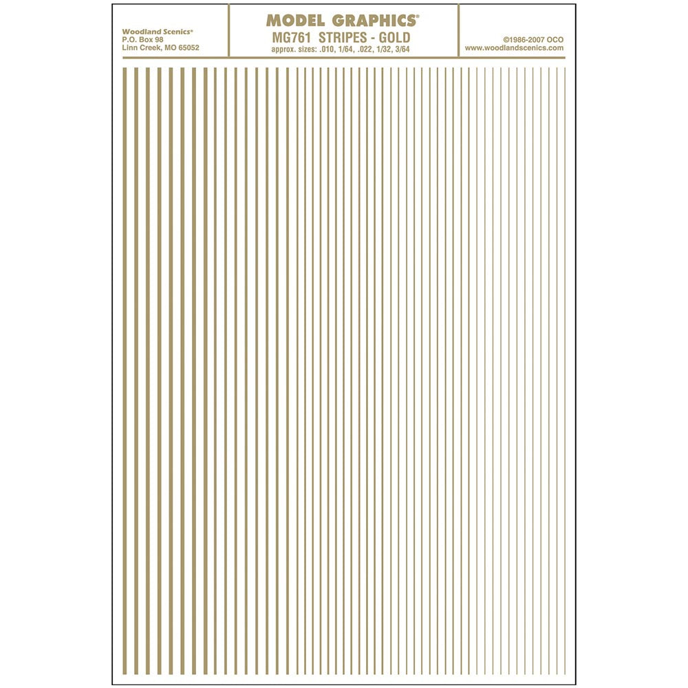 Woodland Scenics MG761 Stripes Gold