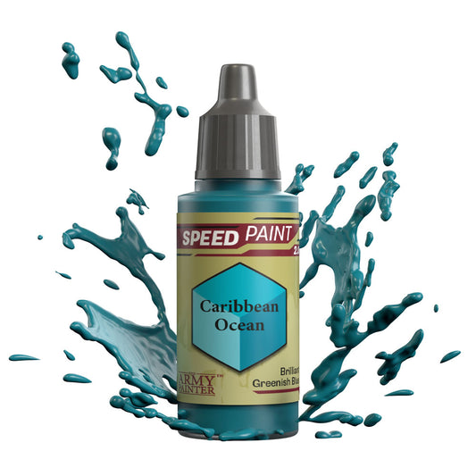 The Army Painter Speedpaint: Caribbean Ocean 18ml Acrylic Paint WP2046