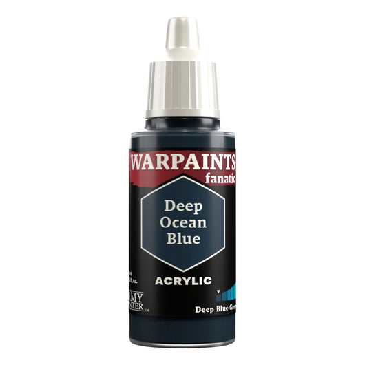 The Army Painter Warpaints Fanatic: Deep Ocean Blue 18ml Acrylic Paint WP3031P