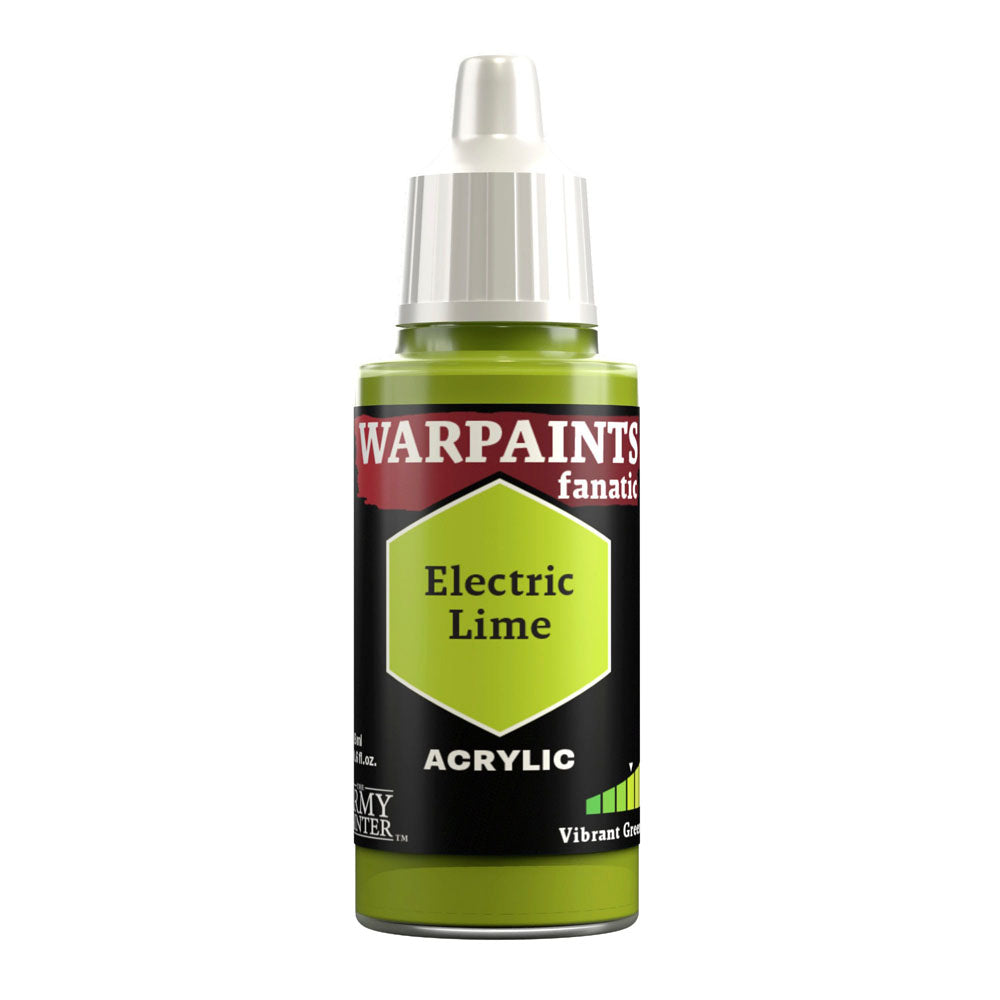 The Army Painter Warpaints Fanatic: Electric Lime 18ml Acrylic Paint WP3058P