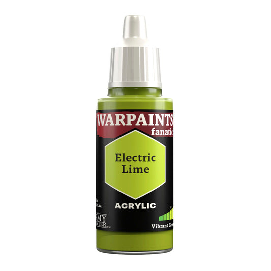 The Army Painter Warpaints Fanatic: Electric Lime 18ml Acrylic Paint WP3058P