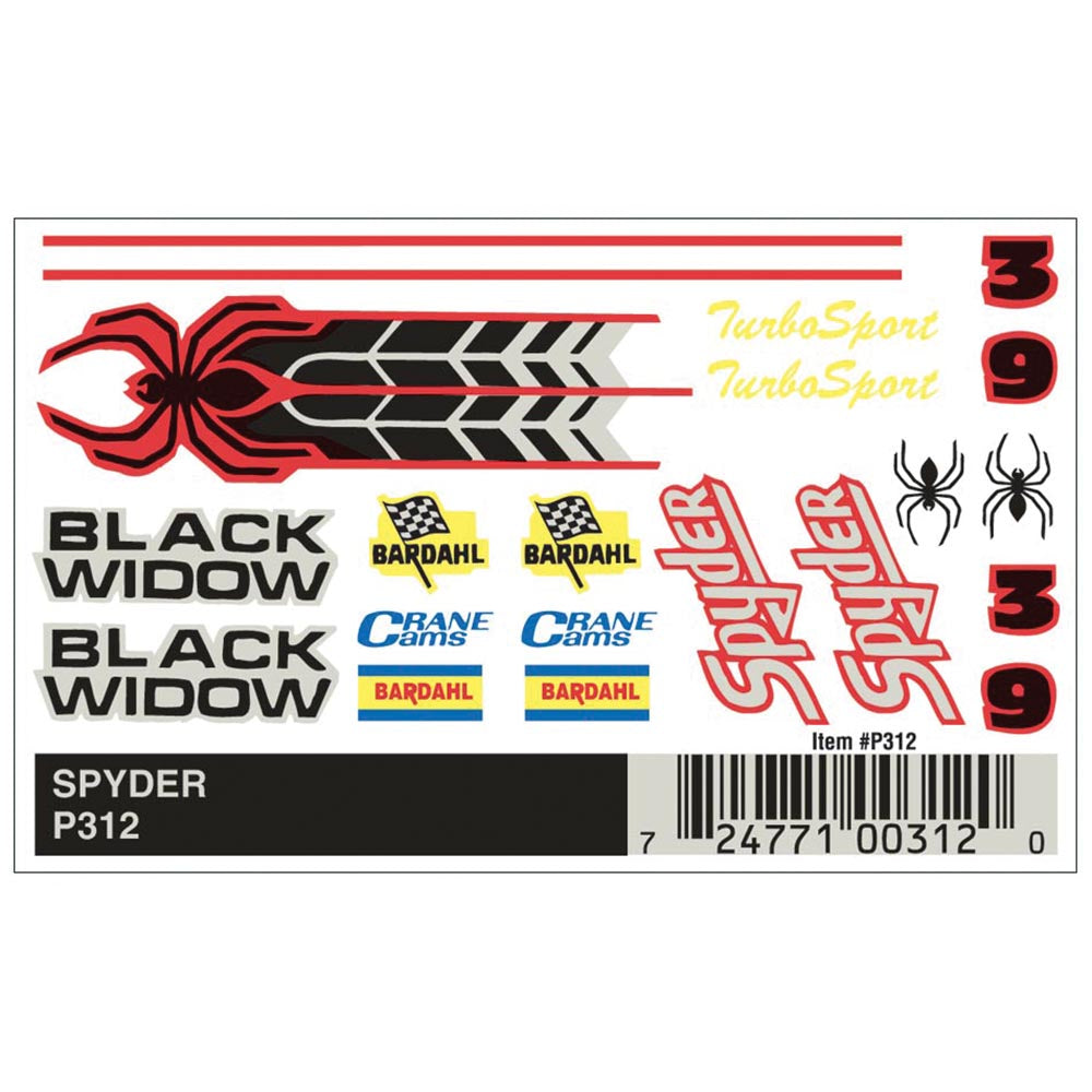 Pinecar Spyder Dry Transfer WP312