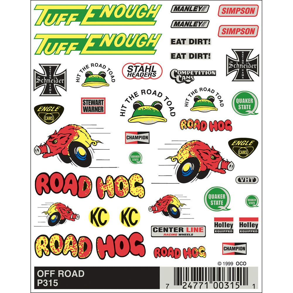 Pinecar Off Road Dry Transfer WP315