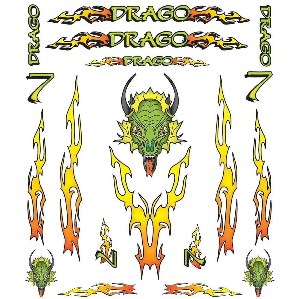 Pinecar Drago Dry Transfer WP4009