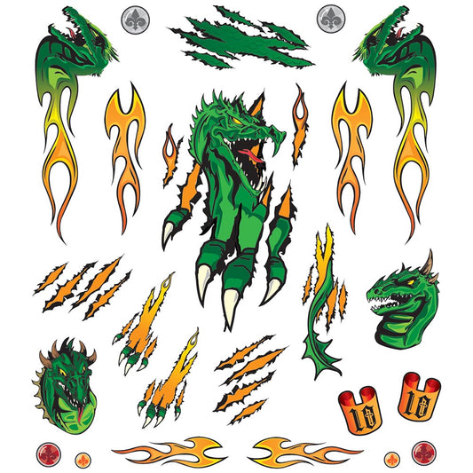 Pinecar Flaming Dragon Dry Transfer WP4018