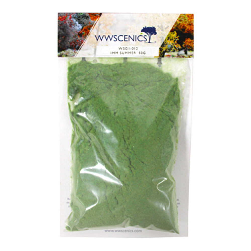 WWScenics WSG1012 1mm Static Grass Summer 50g