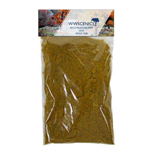 WWScenics Refill 1000ml 2mm Wild Meadow Static Grass - 100g Rail Scenics G2-058