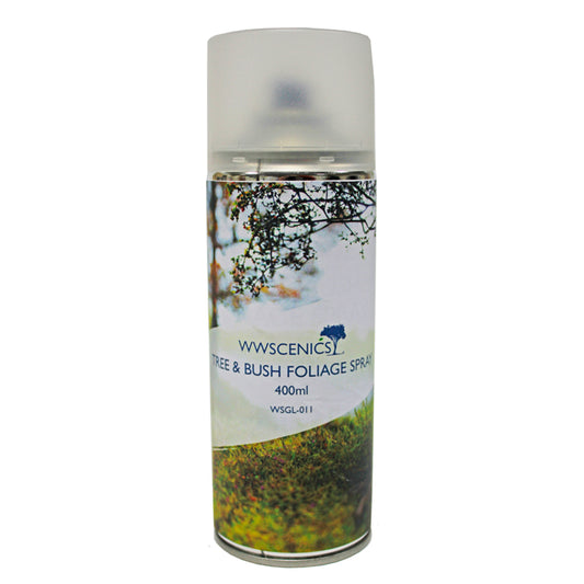 WWScenics Tree & Bushes Foliage Spray 400ml can  Model Rail Scenics GL-011