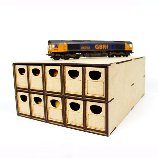 WWScenics Loco Storage Box 10 Drawers Model Rail Scenics LC-012