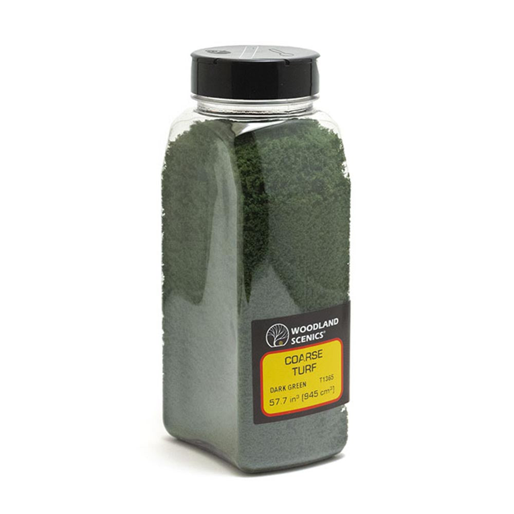 Woodland Scenics T1365 Dark Green Coarse Turf