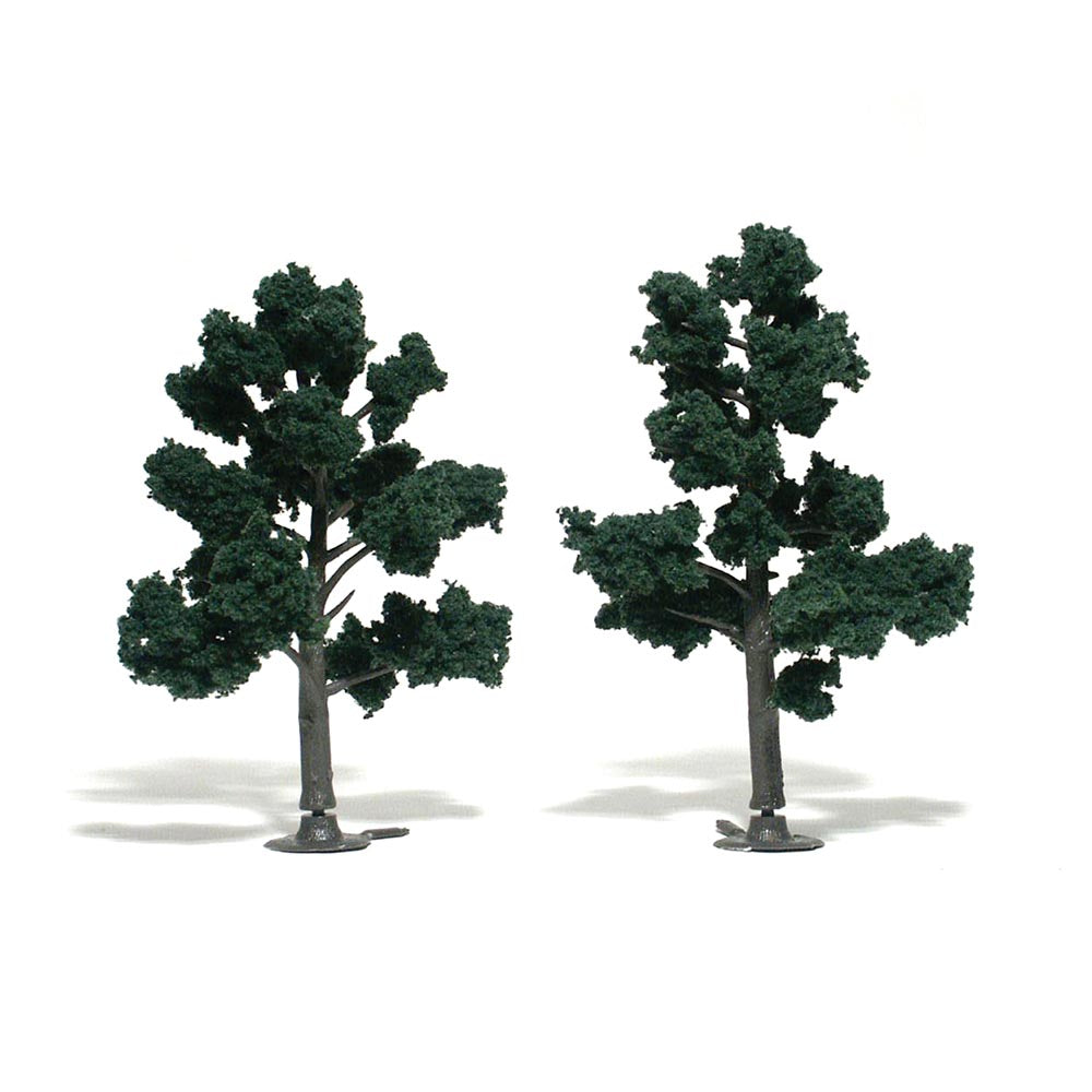 Woodland Scenics TR1514 5"-6" Ready Made Dark Green (2/Pk)