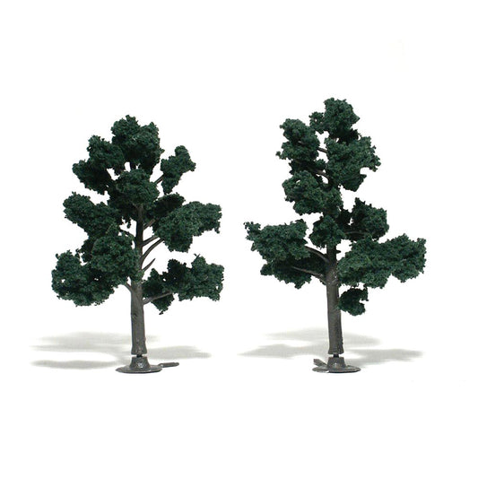 Woodland Scenics TR1514 5"-6" Ready Made Dark Green (2/Pk)