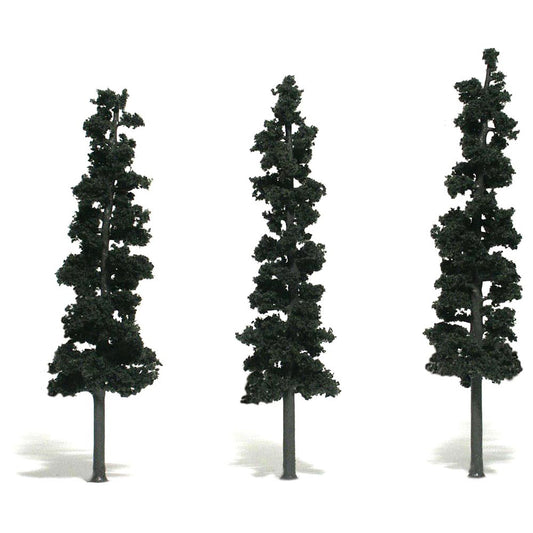 Woodland Scenics TR1563 7"-8" Ready Made Pine (3/Pk)