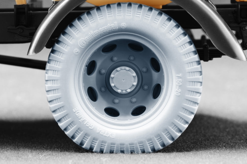 ScaleX Blitz Late v1 Weighted Wheel Set for Italeri 1:24 Model Kits