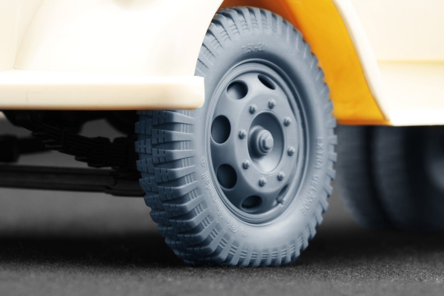 ScaleX Blitz Late v1 Weighted Wheel Set for Italeri 1:24 Model Kits