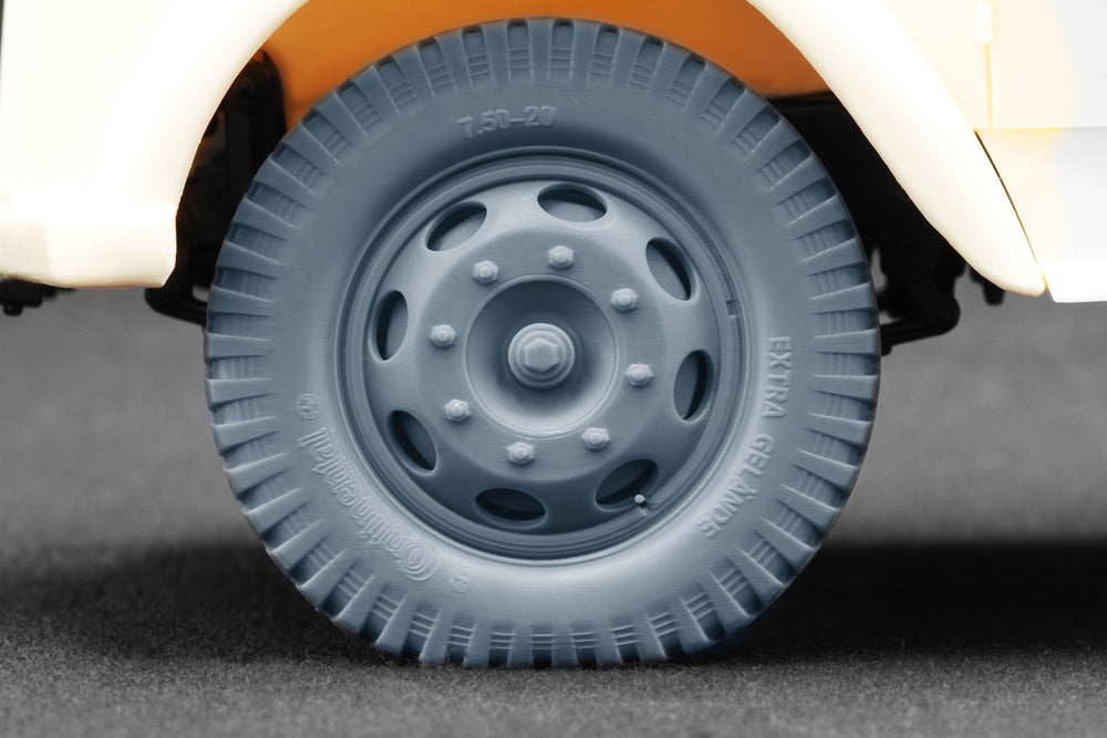 ScaleX Blitz Late v1 Weighted Wheel Set for Italeri 1:24 Model Kits