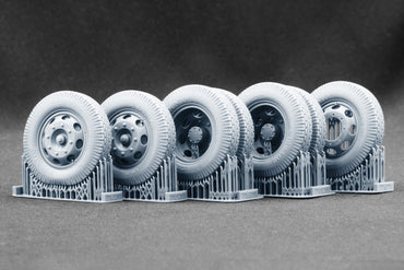 ScaleX Blitz Late v2 Weighted Wheel Set for Italeri 1:24 Model Kits