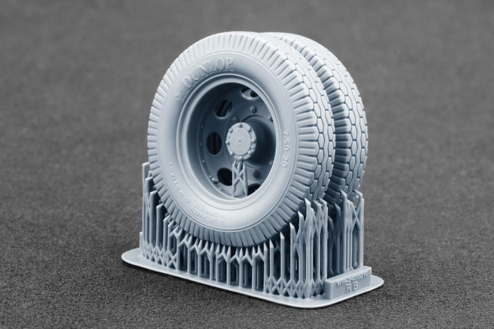 ScaleX Blitz Late v2 Weighted Wheel Set for Italeri 1:24 Model Kits