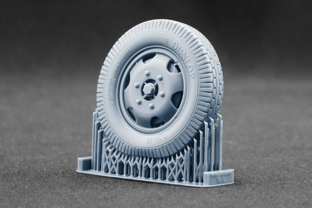 ScaleX Blitz Early v1 Weighted Wheel Set for Italeri 1:24 Model Kits